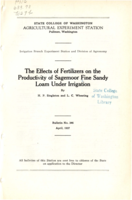 The Effects of Fertilizers on the Productivity of Sagemoor Fine Sandy Loam Under Irrigation