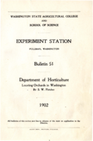 Locating Orchards in Washington