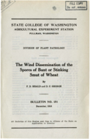 The Wind Dissemination of the Spores of Bunt or Stinking Smut of Wheat