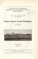 Forage Crops for Central Washington