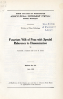 Fusarium Wilt of Peas with Special Reference to Dissemination