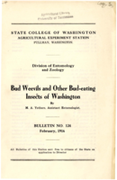 Bud Weevils and Other Bud-eating Insects of Washington