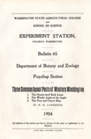 Three Common Insect Pests of Western Washington