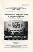 The Marketing of Washington Apples in Los Angeles, California: Part II Retail Distribution