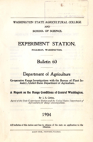 A Report on the Range Conditions of Central Washington