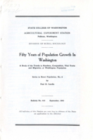 Fifty Years of Population Growth in Washington: A Study of Trends in Numbers, Composition, Vital Traits, and Migration of Washington Population