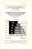 Six Months After Commencement: An Analysis of the Occupational Roles of 133,651 Graduates from Washington High Schools, Classes of 1934-1941