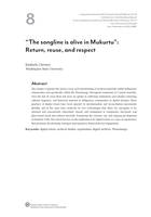 "The songline is alive in Mukurtu": Return, reuse, and respect