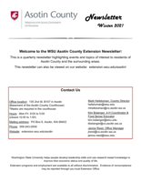 WSU Asotin County Extension Newsletter, January-March 2022