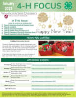 WSU Yakima County Extension 4-H Focus, January 2022