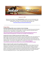 Solar Newsbriefs, January 13, 2022