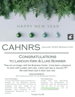 CAHNRS Business Center Newsletter, January 2022