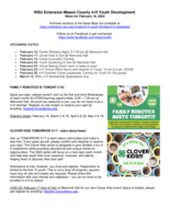 Mason County 4-H News Blast, February 16, 2022