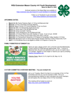 Mason County 4-H News Blast, March 2, 2022