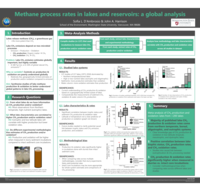 Methane process rates in lakes and reservoirs: a global analysis