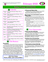 WSU Kittitas County Extension 4-H Focus, February 2022