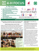 WSU Yakima County Extension 4-H Focus, April 2022