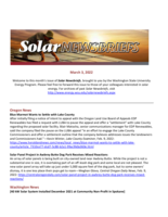Solar Newsbriefs, March 3, 2022