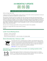 4H Monthly Update, January 2022