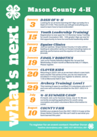 Mason County 4-H What's Next, January 2022