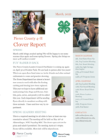 Pierce County 4-H Clover Report, March 2022