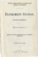 Report of Farmers' Institute, Held at Garfield, Washington, February 20, 1892
