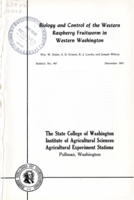 Biology and Control of the Western Raspberry Fruitworm in Western Washington