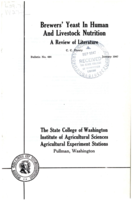 Brewers' Yeast in Human and Livestock Nutrition: A Review of Literature