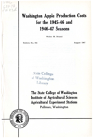 Washington Apple Production Costs for the 1945-46 and 1946-47 Seasons