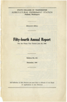 Director's Office: Fifty-fourth Annual Report For The Fiscal Year Ended, June 30, 1944