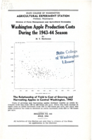 Washington Apple Production Costs During the 1943-44 Season