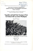 Vegetable and Small Fruit Growing in Toxic Ex-Orchard Soils of Central Washington