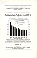 Washington Apple Production Costs, 1939-43