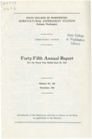 Director's Office: Forty-Fifth Annual Report For the Fiscal Year Ended, June 30, 1935
