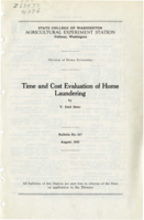 Time and Cost Evaluation of Home Laundering