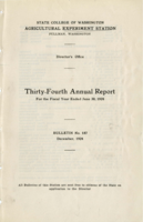 Director's Office: Thirty-Fourth Annual Report For the Fiscal Year Ended, June 30, 1924