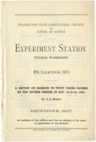 A Report on Damage to Fruit Trees Caused by the Severe Freeze of Nov. 26-27-28, 1896