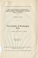 The Fertility of Washington Soils