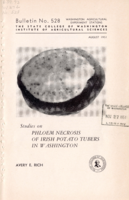 Studies on Phloem Necrosis of Irish Potato Tubers in Washington