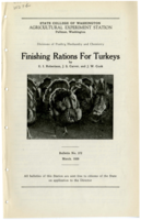 Finishing Rations For Turkeys