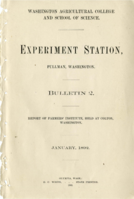 Report of Farmers' Institute, Held at Colton, Washington, January 30, 1892