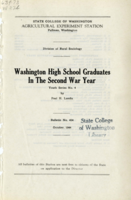 Washington High School Graduates In The Second War Year