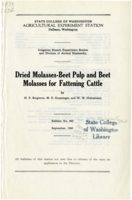 Dried Molasses-Beet Pulp and Beet Molasses for Fattening Cattle