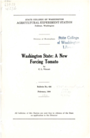Washington State: A New Forcing Tomato