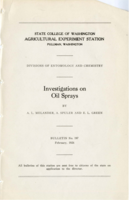 Investigations on Oil Sprays