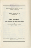 Oil Sprays: Their Preparation and Use for Insect Control