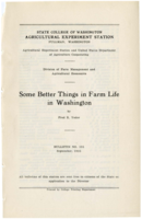 Some Better Things in Farm Life in Washington