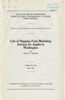 Cost of Shipping Point Marketing Services for Apples in Washington