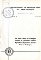 Market Prospects for Washington Apples and Certain Other Fruits