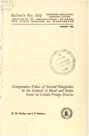 Comparative Value of Several Fungicides in the Control of Head and Stripe Smuts in Certain Forage Grasses